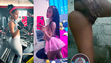 María Angelica Porno @angelicalanaturali La dominicana María Angélica en el patio de su casa lavando su toto