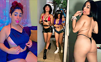 Dominicanas Las Beyotas cantando en cuarteto en centro de masajes