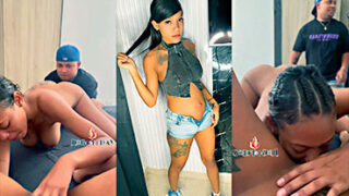 La Yankee RD Xxx Dominicana muy afortunada es invitada a un trío de mamada
