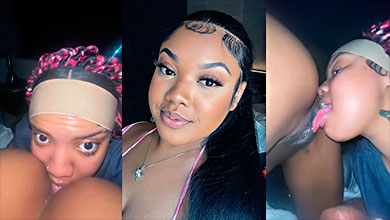 Drippin Velvet Xxx @drippinvelvet__ Drippin Velvet pone a su amiga a cuatro patas y le come el coño