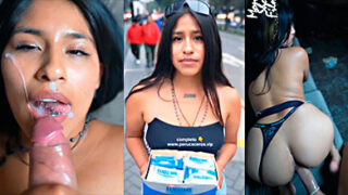 Money Shot Filmz Xxx Ella vende chocolates y él le dice que deje de hacerlo y se meta en el porno.