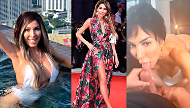 Vídeo porno de Farrah Abraham dando una buena mamada de polla