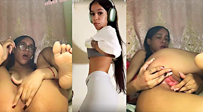 Meli_08 porno La flaca dominicana Meli_08 de Jarabacoa es muy adicta a las pajas