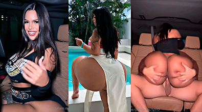 Gracie Bon Porno Gracie Bon destrozando la polla del conductor de Uber dentro del coche