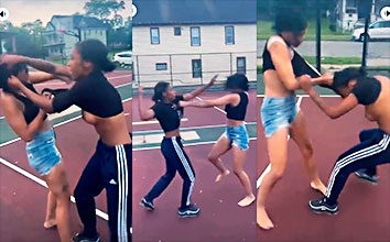 Peleas Americanas Porno Seria pelea callejera entre mujeres estadounidenses celosas de una polla