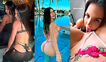 Grazi Mourao Xxx Grazi Mourao le hace una deliciosa mamada de coño a una lesbiana