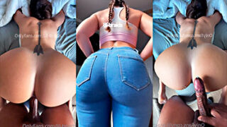 Lil-Braids video xxx, No aguanta ni un minuto follándose el coño de la culona Lil-Braids