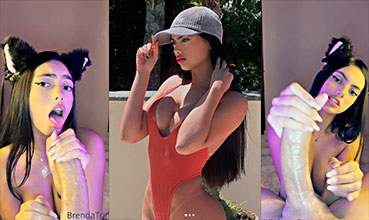 Brenda Trindade porno La gatita Brenda le hace una intensa garganta profunda y lo ordeña