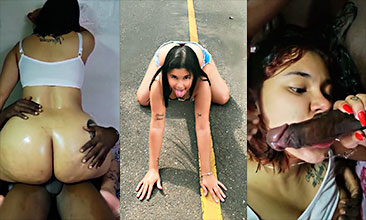 Cheila Marte Xxx La banquera Cheila cantando con un negro que la hace sudar mucho