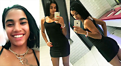 Diosa Amaeya Se Pajea Intensamente Escuchando Música Urbana