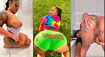 Exnovia de Bulin 47 Inventando en el baño con un pene grande