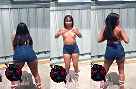 La cariñosa porno La Flor Jazmin le dice a Guachimán que espere y le muestra las tetas