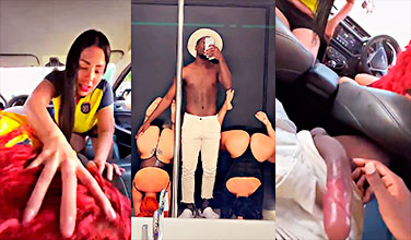 Luisa Espinoza Singando Intenso En Trio Con Su Amiga Pelirroja