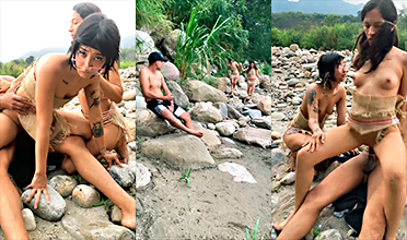 Porno Kitty Fox 2 putas indígenas lo atrapan y también lo ayudan follando en tríos