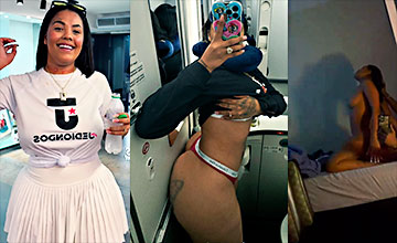 Mami kim dando golpes fenomenales en la cintura encima de ese pene