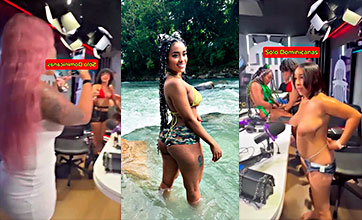 Mami Kim grabando a Erika Sofoke y el grupo lésbico Las Beyotas