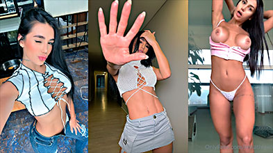 María Alejandra Quintero se posiciona en 4 y se mete los dedos en el coño