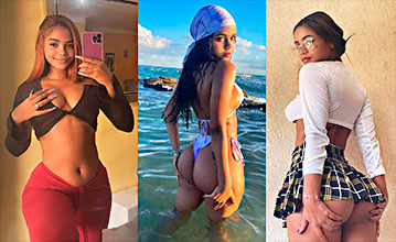 La dominicana morena Isaura Sánchez dándole varios cariños a su coño