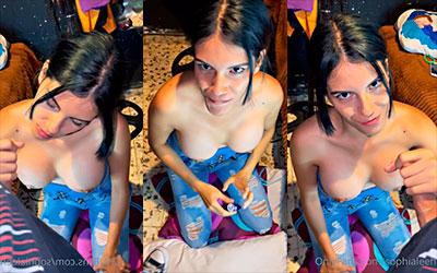 Sophia Leeh le dice: Sí, papá, me gusta chuparte la polla