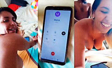 Su Madre La Llama Al Celular Y Ella Canta Con La Vecina