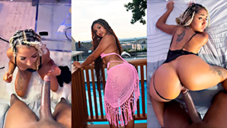 Nigga Video Porno Se la follan duro a cuatro patas con esa polla larguísima