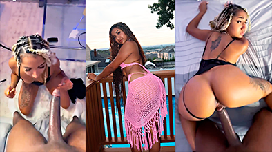 Nigga Video Porno Se la follan duro a cuatro patas con esa polla larguísima