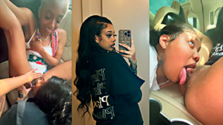 Tiffany Lannette Xxx Conductor de Uber en el trabajo y las lesbianas de atrás haciendo un trío