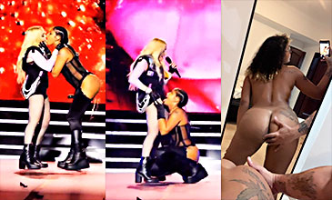 Tokischa chupa el coño de Madonna delante del público