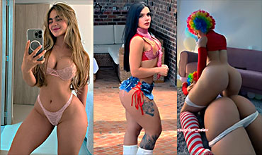 Valentina Bossa Xxx Valentina Bossa y Valentina Rodriguez Vestidas de Payaso Cogiendo Rico