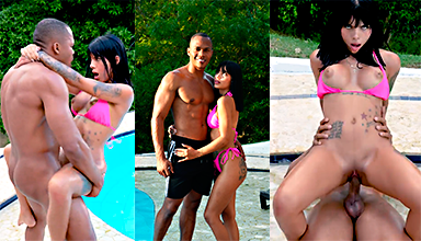 Athenea Rosse Porn Vídeo porno de Athenea Rosse y Brandon Cruz follando en la piscina