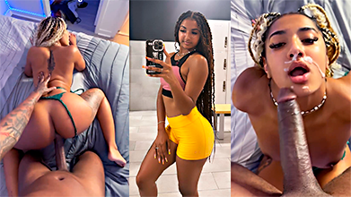 garganta loca Porno «Maldita perra, trágatelo todo», le dice el negro de gran polla