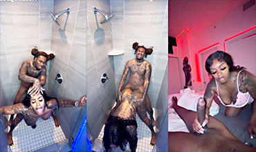 Nigga Xxx desde el baño cogiendo duro y terminando en la cama