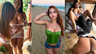 Brida Nunes Xxx La pequeña Brida Nunes se enfrenta a una lesbiana de nalgas enormes  ‍
