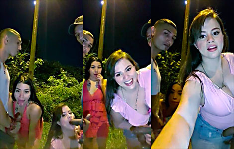 Colombiana Karen Elettra Y Su Amiga Hacen Sexo Oral A Los Vecinos