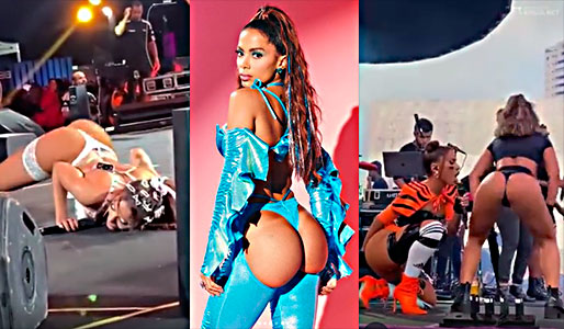 Cantante Urbana Anitta Muestra El Ojo Del Culo En Pleno Escenario