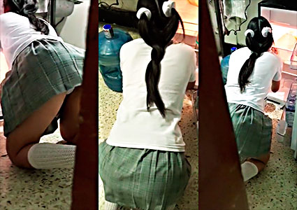 Voyeur – Colegiala Mexicana Antes De Cogerla Por El Culo