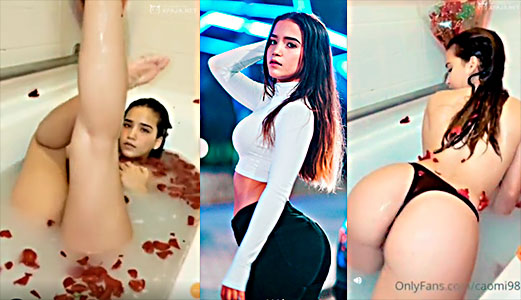 A La Dominicana Caomi Madalis Se Le Ve Una Teta En El Jacuzzi