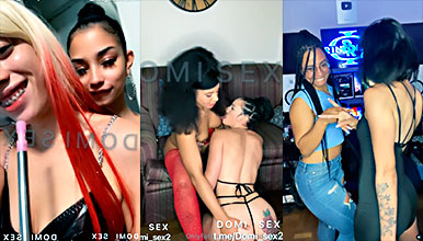 Dominicana Nataly Rodriguez Con Lesbianas Chupando Tetas