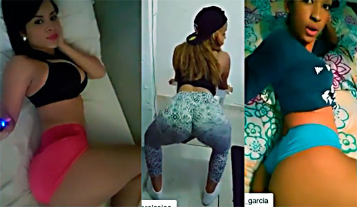 Flaca Dominicana Con El Culo Mas Duro Que Una Pared