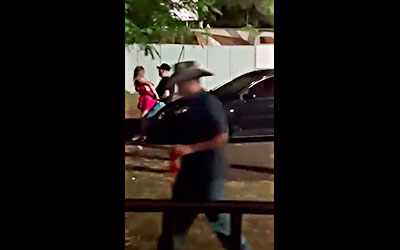 Drunks leave the music festival to fuck outdoors