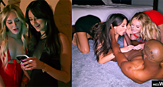 Eliza Ibarra and her college friend destroy extreme black cock