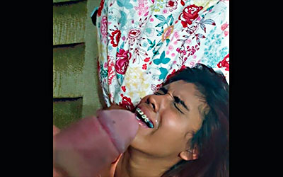 Her milk is so sour that she almost screams in the moment