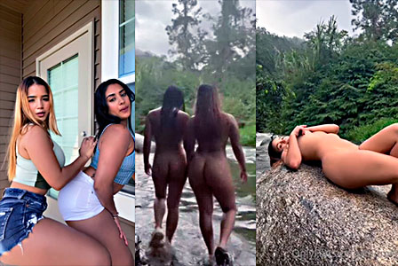 La dominicana Caomi Madalis Y Su Amiga Lesbiana Inventando En El Rio