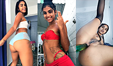 Dominicana La Diosa Amaeya Se Mete Enorme Consolador Por El Culo