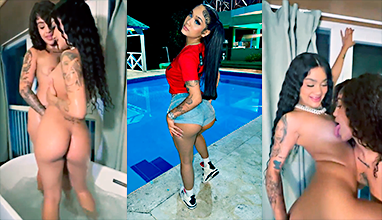 Artistas Urbanas Masha Y La Menor Queen En El Jacuzzi De Putas