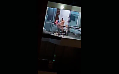 En El Segundo 00:47 Los Vecino Escapan Corriendo Pero Ya Lo Habían Pillados
