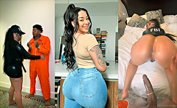 FBI police officer Kayla Otto hard fucks prisoner Guccithirdleg
