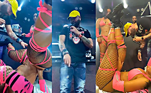 Presentador Dominicano Mariachi Budda Agarrando El Toto A Las Stripper