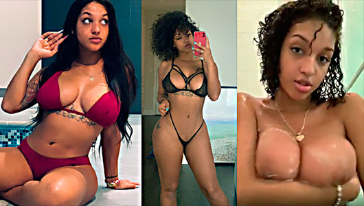 Tetona Dominicana Radicada En USA Lavando Su Coño