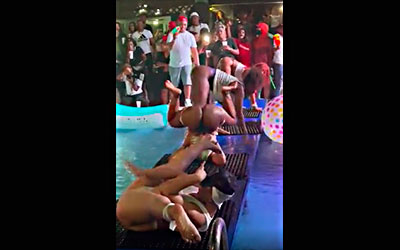 Tortilleras Dominicanas Compiten En El Piscinas Party
